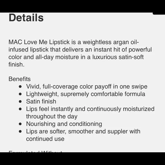 💄M•A•C “GIVE ME FEVER” LOVE ME LIPSTICK - Picture 8 of 11